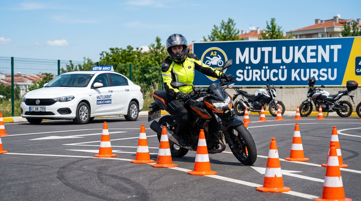 Mutlukent Sürücü Kursu Motosiklet Eğitim Parkuru